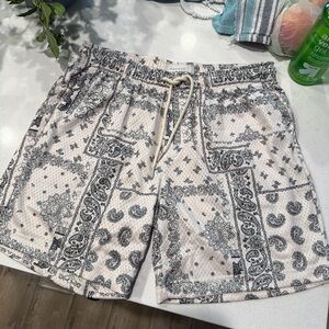PacSun Black and Cream Patterned Women Shorts